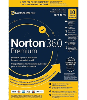 Norton 360 Premium – 1-Year / 10-Device – USA/Canada